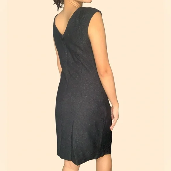 NWT New York & Company Black Midi Dress Size 2 Business Casual Office Siren - Picture 5 of 6